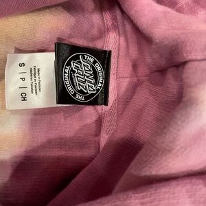 Womens or kids Santa Cruz tye dye Dot Hoodie small brand new